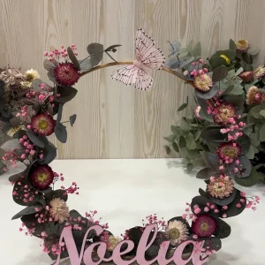 Aro personalizado, con flores preservadas