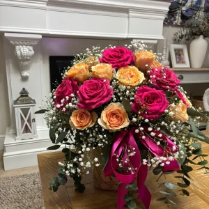 Cesta de rosas