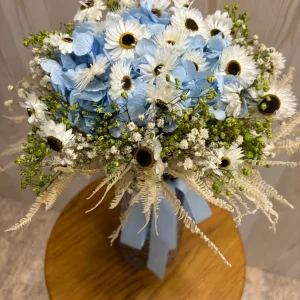 Ramo de novia de flores preservadas